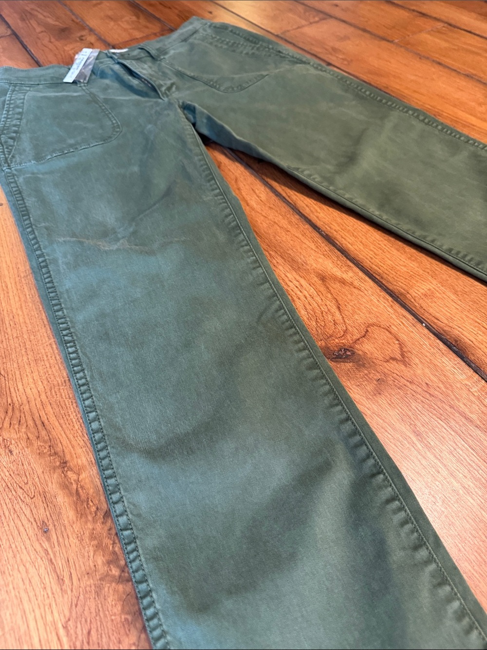 Madewell Olive Utility Women’s Chinos - Deep Olive Green - Picture 5 of 6